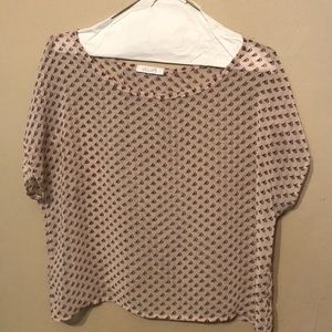 Creamy pink sail boat crop top
